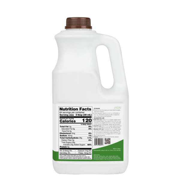 Tea Zone Green Apple Syrup (64oz) Case Of 6