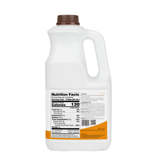 Tea Zone Mango Syrup (64oz) Case Of 6