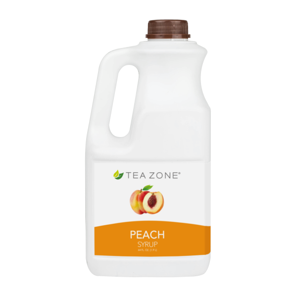 Tea Zone Peach Syrup (64oz) Case Of 6