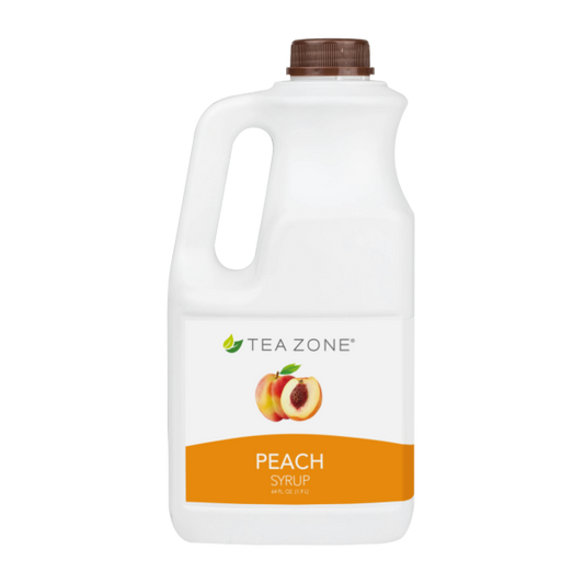 Tea Zone Peach Syrup (64oz) Case Of 6