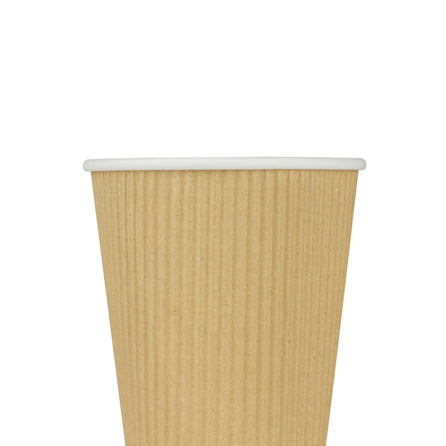 Karat 12oz Ripple Paper Hot Cups - Kraft (90mm) - 500 ct