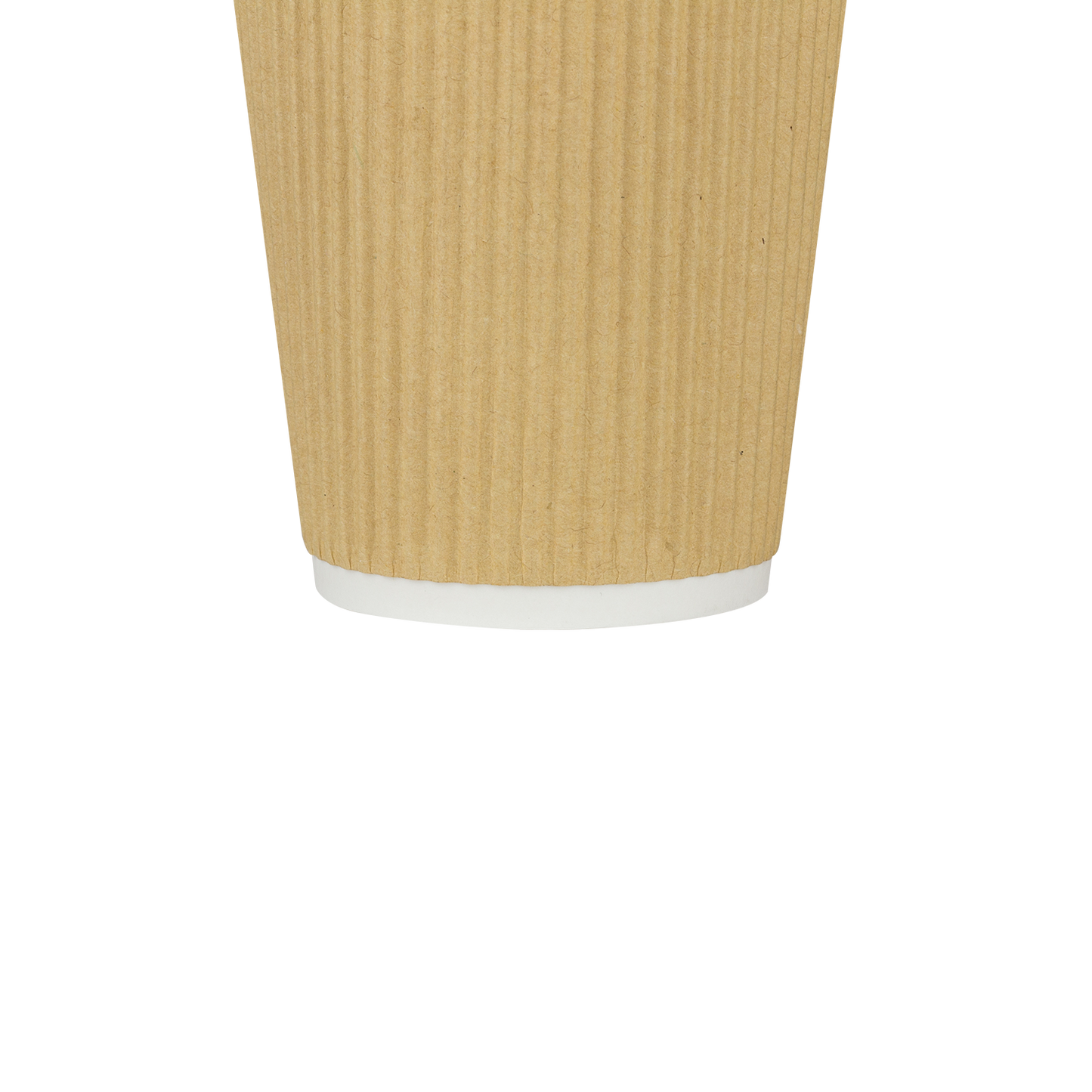 Karat 12oz Ripple Paper Hot Cups - Kraft (90mm) - 500 ct