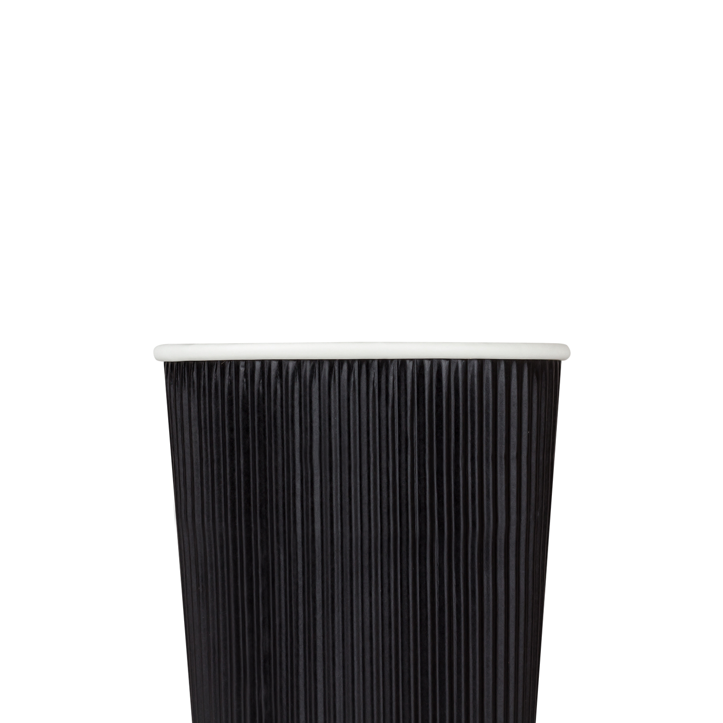 Karat 20oz Ripple Paper Hot Cups - Black (90mm) - 500 ct