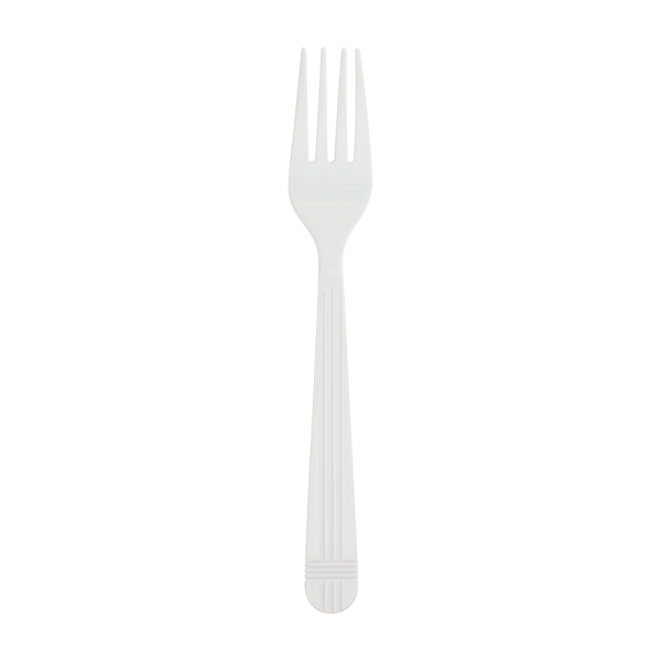 Karat PP Plastic Premium Extra Heavy Weight Forks - White - 1,000 ct