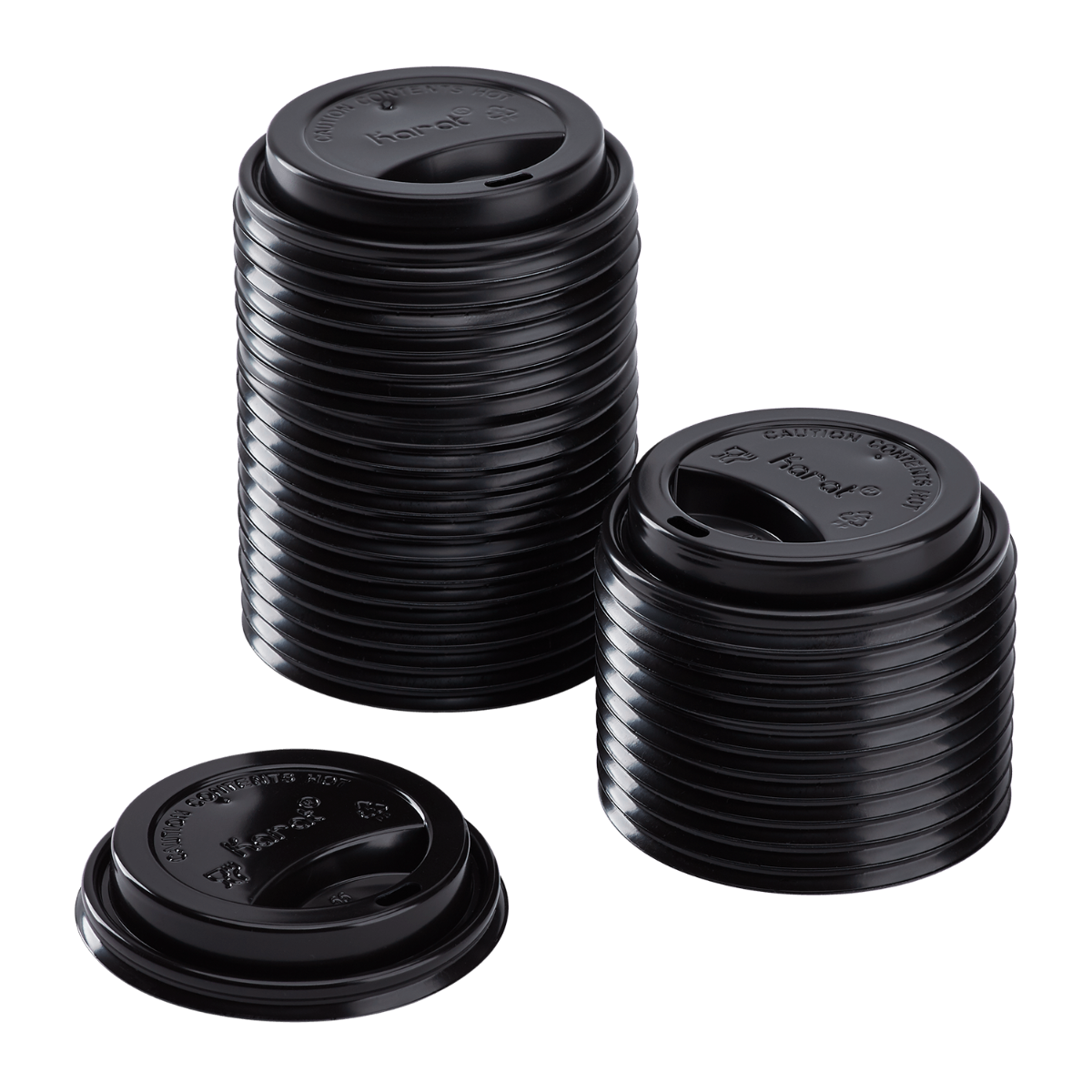 Karat 10-24oz Sipper Dome Lids - Black (90mm) - 1,000 ct