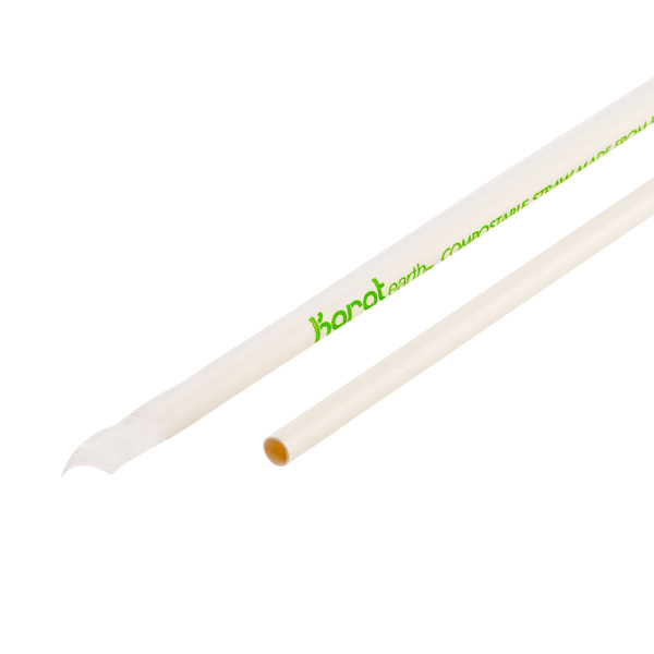 Karat Earth 9" Jumbo Paper Straw Wrapped - White