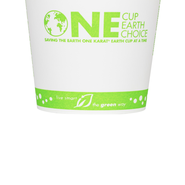Karat Earth 10oz Eco-Friendly Paper Hot Cups - One Cup, One Earth (90mm) - 1,000 ct, KE-K510