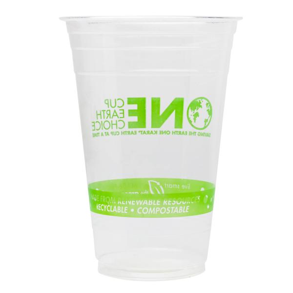Karat Earth 20oz PLA Eco-Friendly Cups - Generic (98mm) - 1,000 ct
