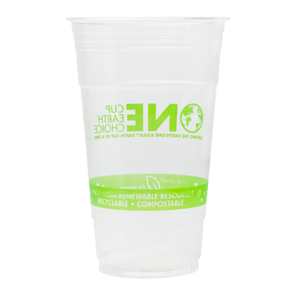 Karat Earth 24oz PLA Eco-Friendly Cup - Generic (98mm) - 600 ct