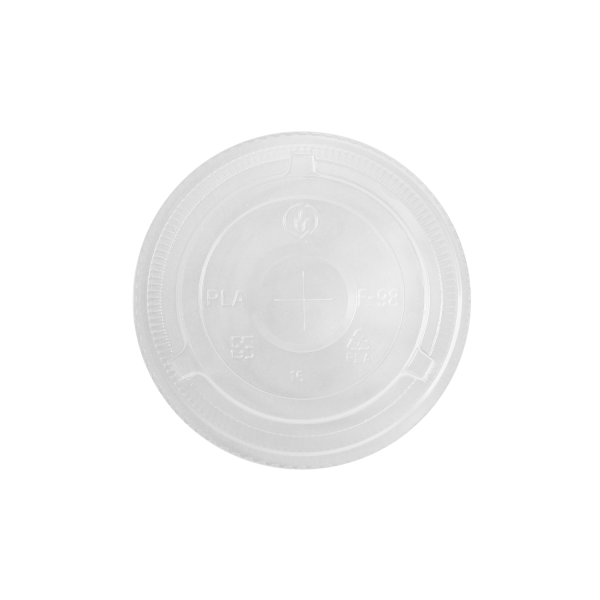 Karat Earth 12-24oz PLA Eco-Friendly Flat Lids (98mm) - 1,000 ct