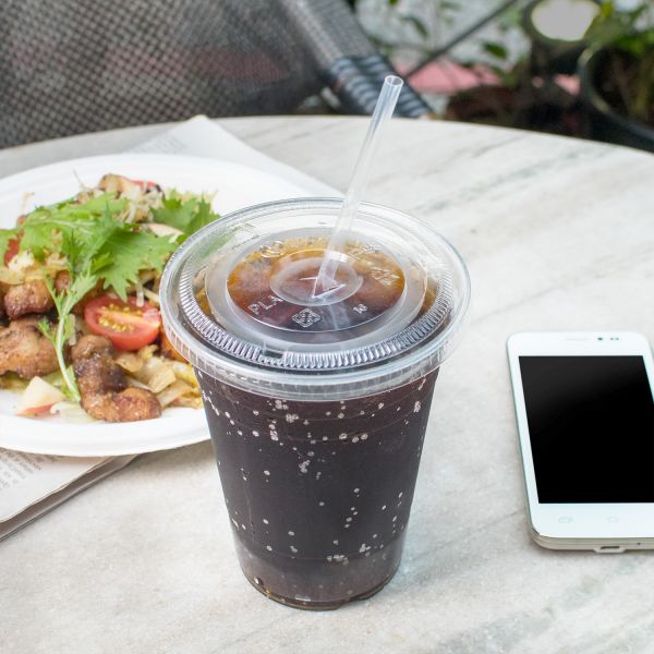 Karat Earth 12-24oz PLA Eco-Friendly Flat Lids (98mm) - 1,000 ct