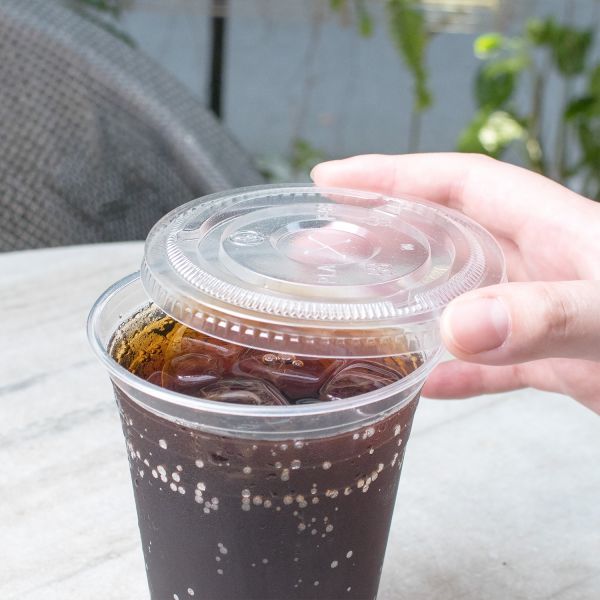 Karat Earth 12-24oz PLA Eco-Friendly Flat Lids (98mm) - 1,000 ct