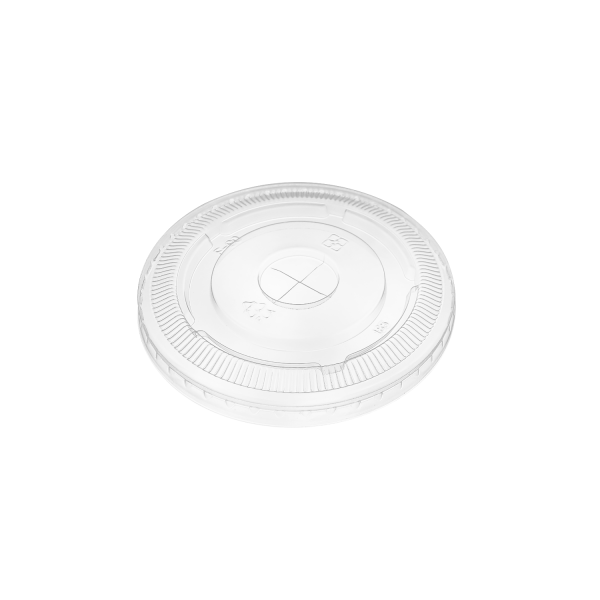 Karat 90mm PET Plastic Flat Lids - 1,000 ct