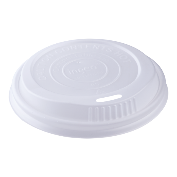 Karat Earth 10oz - 20oz Compostable Sipper Dome Lids (90mm) - 1,000 ct