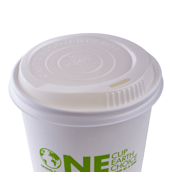 Karat Earth 10oz - 20oz Compostable Sipper Dome Lids (90mm) - 1,000 ct