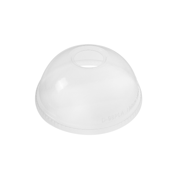 Karat Earth 12-24oz PLA Eco-Friendly Dome Lids (98mm) - 1,000 ct
