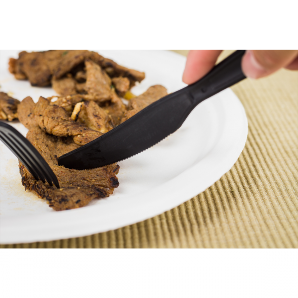 Karat Earth Heavy Weight Bio-Based Knives - Black - 1,000 ct