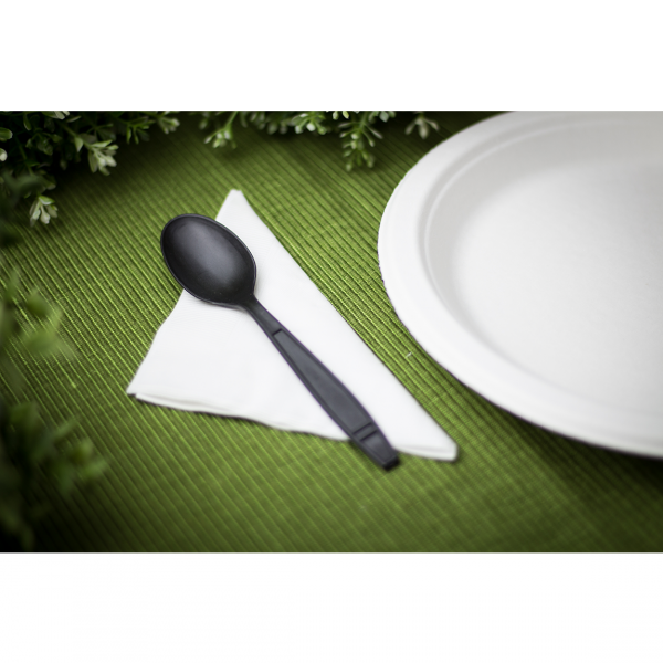 Karat Earth Heavy Weight Bio-Based Tea Spoons - Black - 1000 ct, KE-U2023B