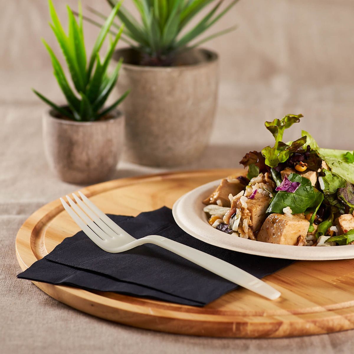 Karat Earth Heavy Weight Bio-Based Forks - Wrapped - 1,000 ct