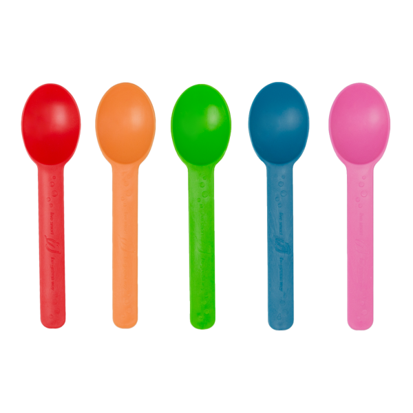 Karat Earth Heavy Weight Bio-Based Spoons - Rainbow - 1,000 ct, KE-U2300 (Rainbow)