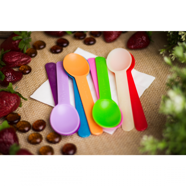 Karat Earth Heavy Weight Bio-Based Spoons - Rainbow - 1,000 ct, KE-U2300 (Rainbow)