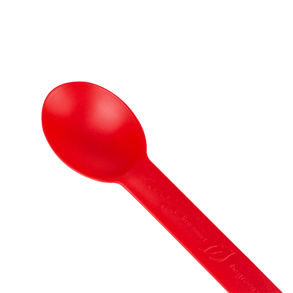 Karat Earth Heavy Weight Bio-Based Spoons - Tomato Red - 1,000 ct, KE-U2300 (Red)