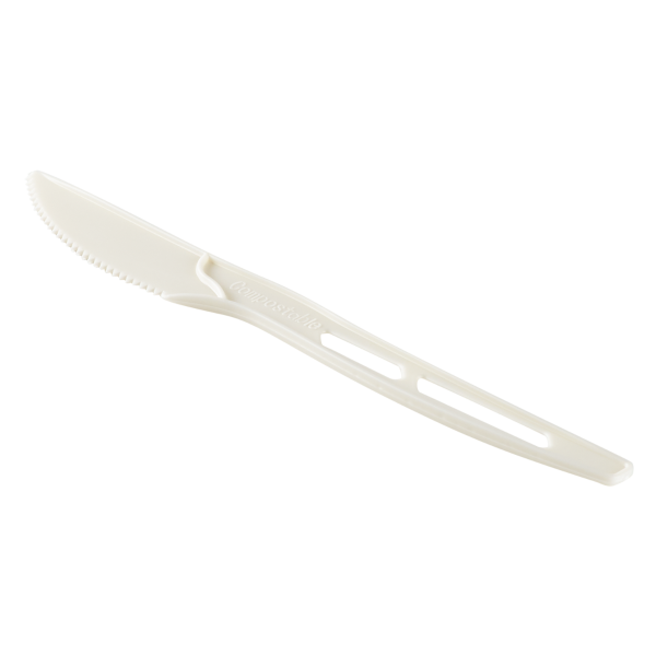 Karat Earth WRAPPED CPLA Compostable Knife, Heavy Weight - White - 750 ct