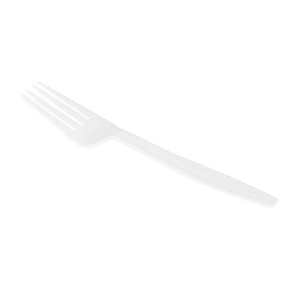 Karat Earth PLA Medium-Heavy Weight Compostable Forks Bulk Box - 1,000 ct
