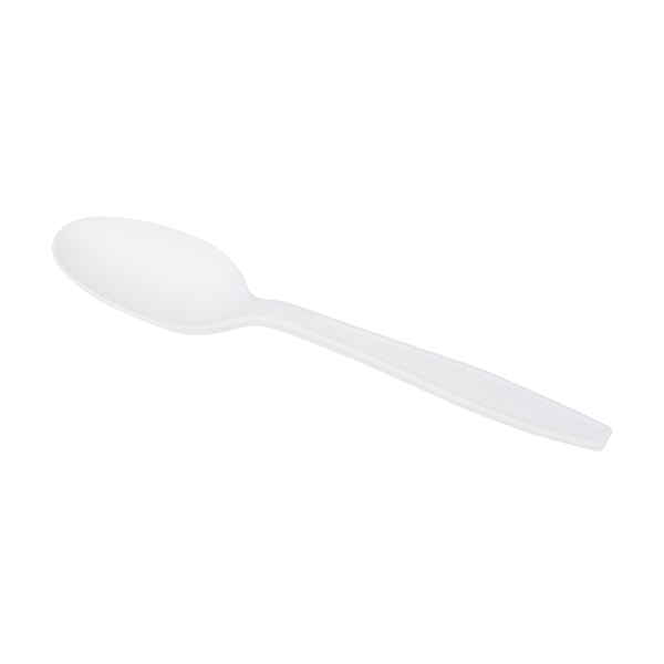 Karat Earth PLA Medium-Heavy Weight Compostable Tea Spoons Bulk Box - 1,000 ct