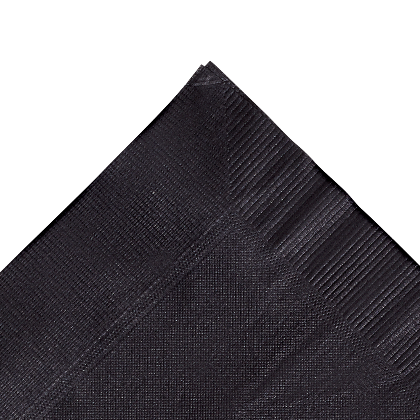 Karat 10"x10" Premium Beverage Napkins - Black (Bulk Box) - 4,000 ct