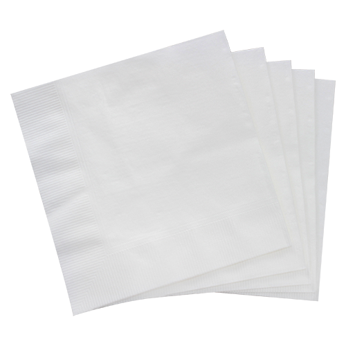 Karat 10"x10" Premium Beverage Napkins - White - 3,000 ct