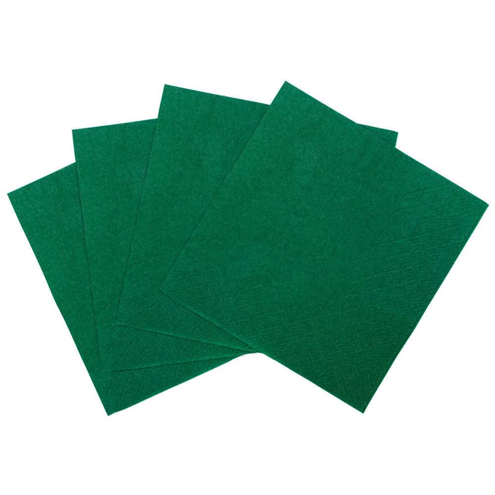 Karat 9.5"x9.5" Beverage Napkins - Green - 1,000 ct, KN-B9595-2GRE