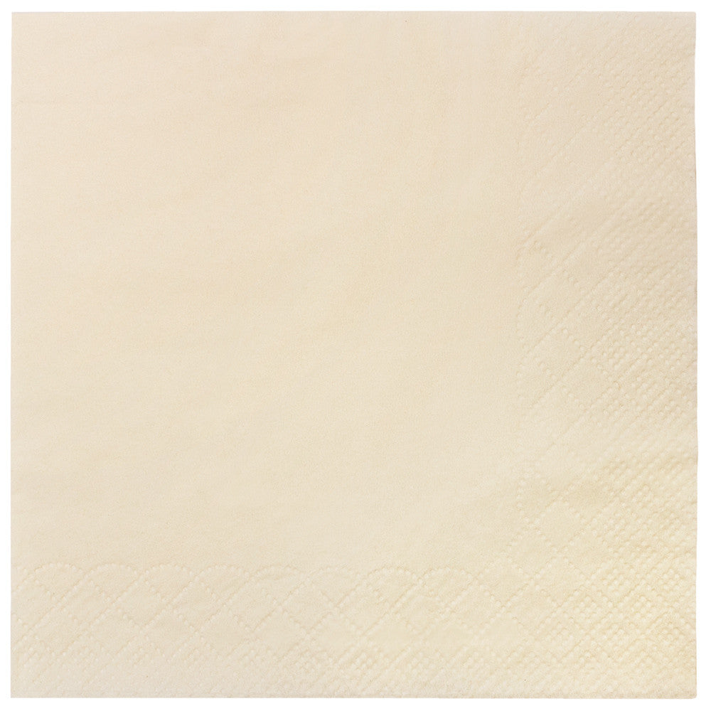 Karat 9.5"x9.5" Beverage Napkins - Ivory - 1,000 ct, KN-B9595-2IVR