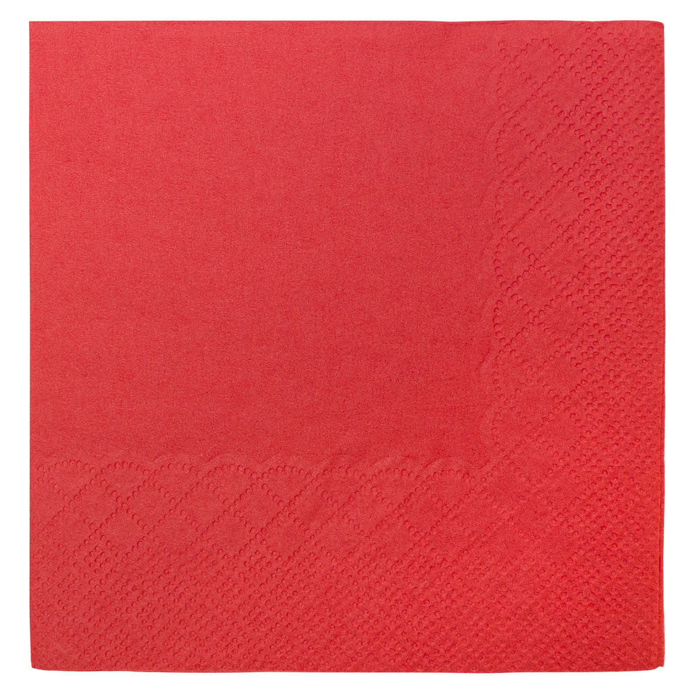 Karat 9.5"x9.5" Beverage Napkins - Red- 1,000 ct