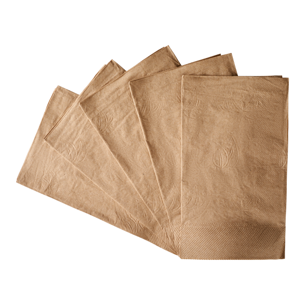 Karat 15"x17" 2 Ply Dinner Napkins - Kraft - 3,000 ct, KN-D1517-2K
