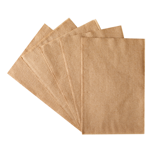 Karat 8"x6.5" Interfold Dispense Napkins - Kraft - 6,000 ct