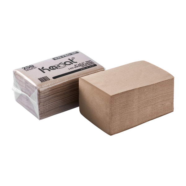 Karat 8"x6.5" Interfold Dispense Napkins - Kraft - 6,000 ct