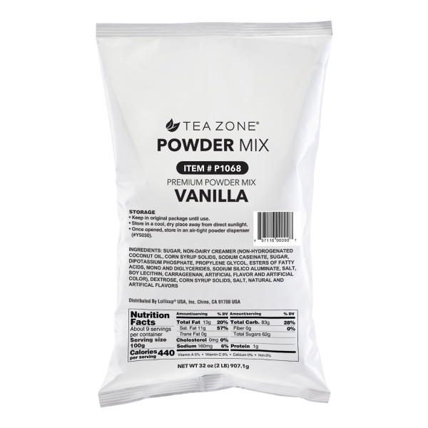 Tea Zone Vanilla Powder (2 lbs) Case Of 6