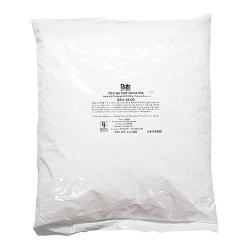 Dole Soft Serve Mix - Orange (4.4 lbs) Case Of 4