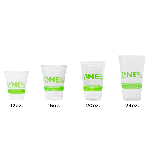 Karat Earth 20oz PLA Eco-Friendly Cups - Generic (98mm) - 1,000 ct