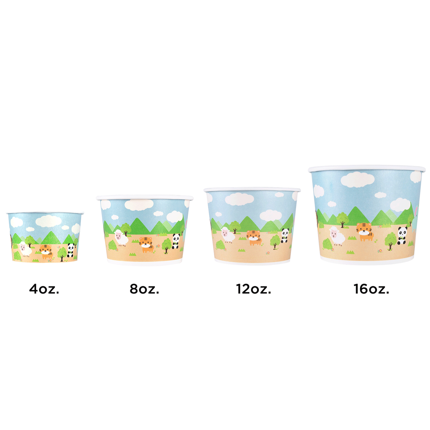 Karat 12oz Food Containers - Safari (100mm) - 1,000 ct, C-KDP12 (Safari)