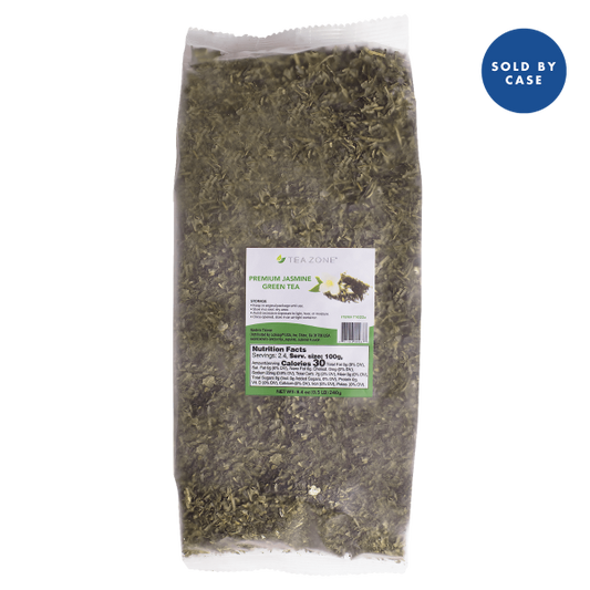 Tea Zone Premium Jasmine Green Tea Leaves - Case Of 25 Bags