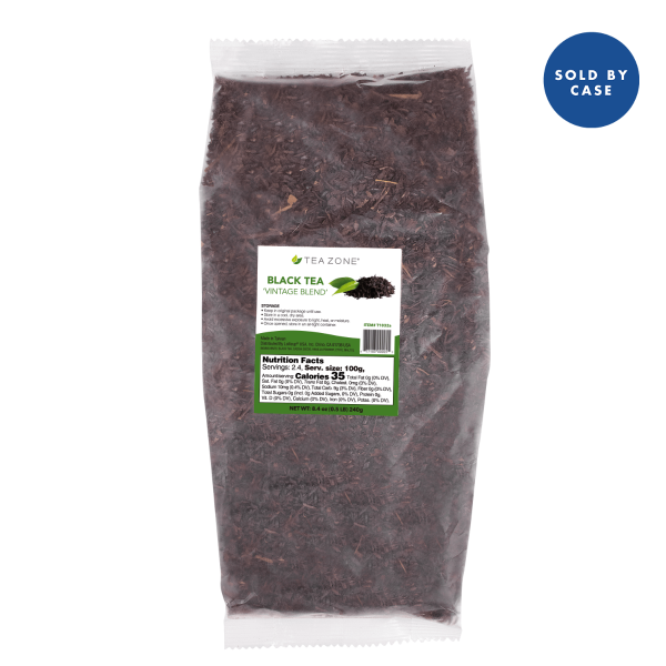 Tea Zone "Vintage Blend" Black Tea Leaves - Case Of 25 Bags