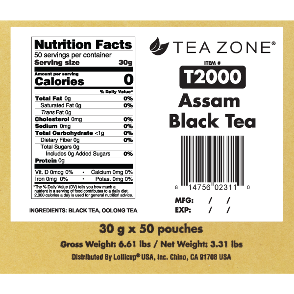 Tea Zone Assam Black Tea - Box Of 50 Bags