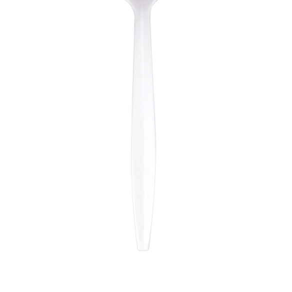 Karat PP Plastic Medium Weight Soup Spoons Bulk Box - White - 1,000 ct