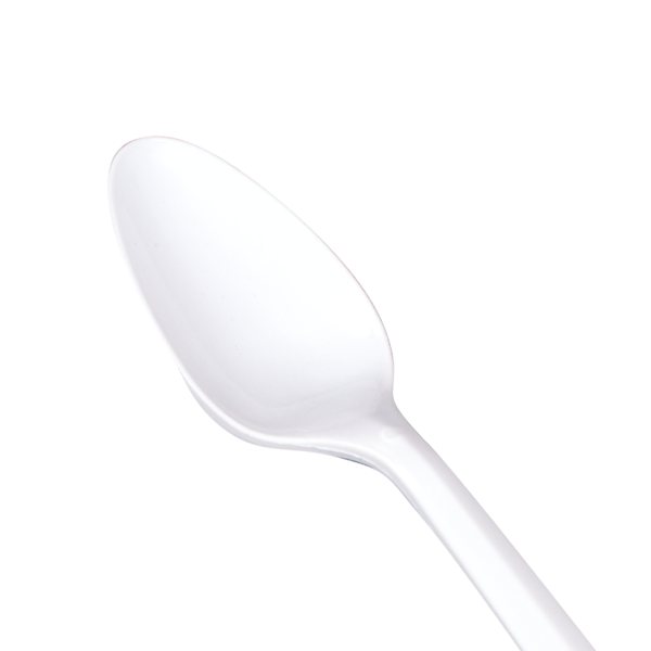 Karat PP Plastic Medium Weight Tea Spoons Bulk Box - White - 1,000 ct