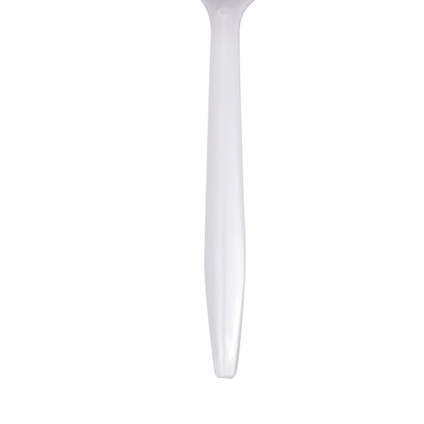 Karat PP Plastic Medium Weight Tea Spoons Bulk Box - White - 1,000 ct