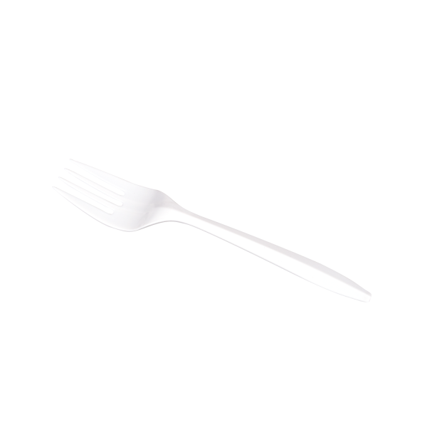 Karat PP Plastic Medium Weight Forks - White - 1,000 ct