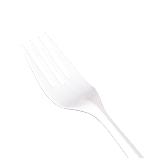 Karat PP Plastic Medium Weight Forks - White - 1,000 ct