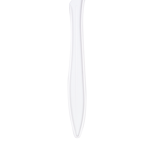 Karat PP Plastic Medium Weight Knives - White - 1,000 ct